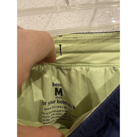 Birddogs Shorts Mens Medium Blue Quick Dry Lined Zipper Pocket Athletic Running - Picture 2 of 6